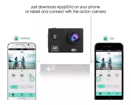 Camara Deportiva 4K Dual Touch Con Wifi Sumergible - CiberModa
