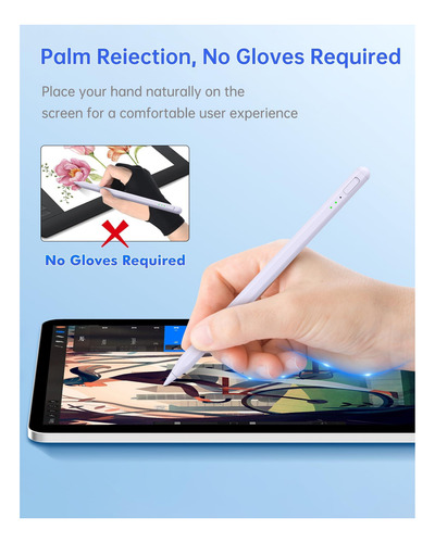 Pen Con Lápiz Óptico Uogic Para iPad: Con Carga Rápida, De Y