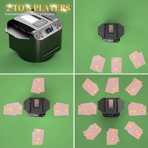 Barajador Y Repartidor Automático De Cartas Vqp 2 En 1