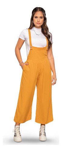 Overall Largo Mujer Amarillo Atypical 90943