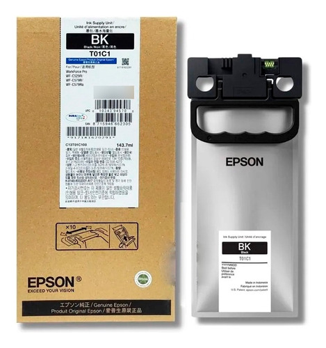 Tinta Epson T01c120 Para Workforce Wf-c529r / C579r Black