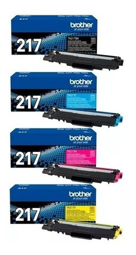 4 Toner Brother Tn-217 Original L3210 L3230 L3270 L3550 3750