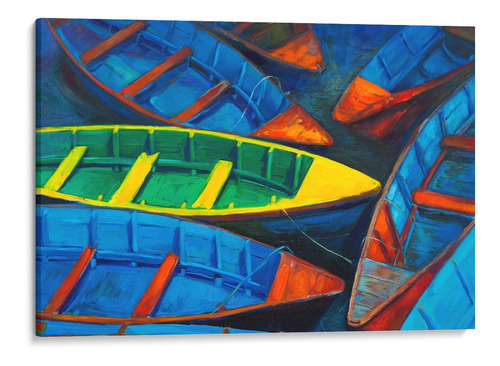 Quadro Decorativo 30x40 Decoração Nautica Canoas Pintura