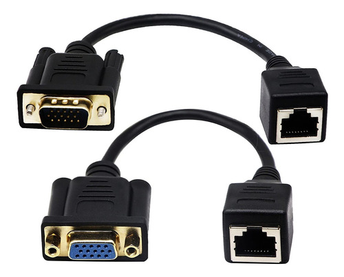 Cable Rj45 Macho A Vga De 15 Pines Hembra