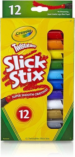 Crayola 12 Unidades Twistables Slick Stix.
