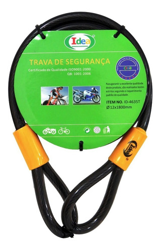 Trava De Segurança Multiuso Para Bicicletas Motos Portões