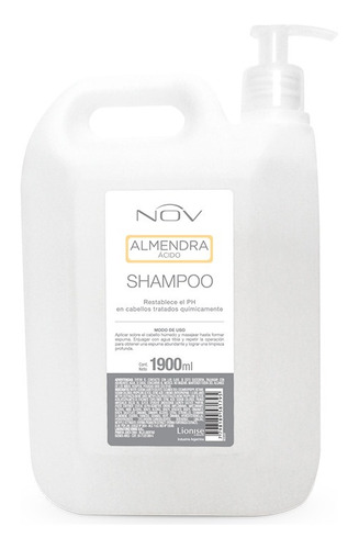 Nov Shampoo Almendra Ácido X 1900 Ml. 