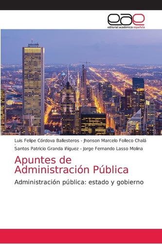 Libro: Apuntes De Administración Pública: Administración Púb