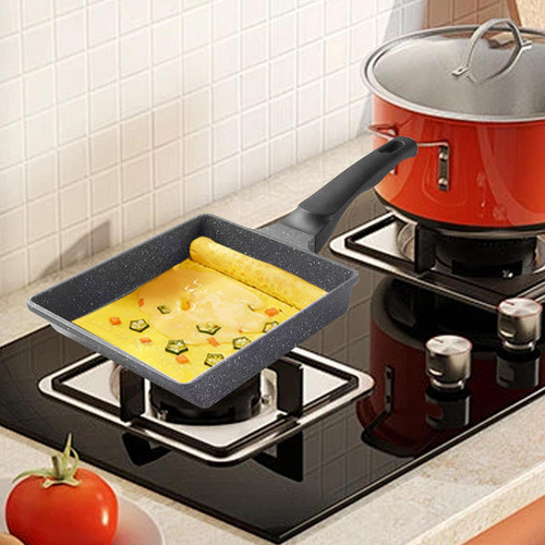 X Sartén Hogar Desayuno Retangle Utensilios De