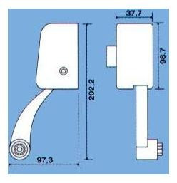 Imagen 4 de 6 de Barral Antipanico Jaque Push Hoja Simple Con Tirador Y Llave
