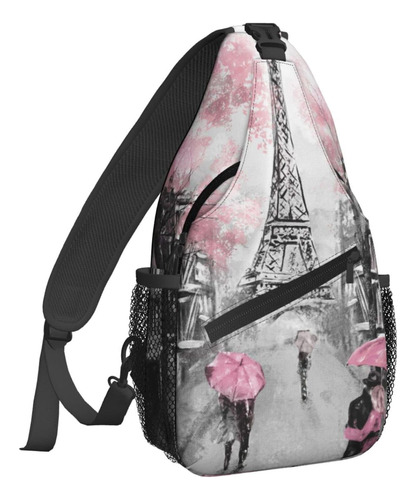 Foruidec Mochila Bandolera Hombres Y Mujeres, Torre Eiffel Y