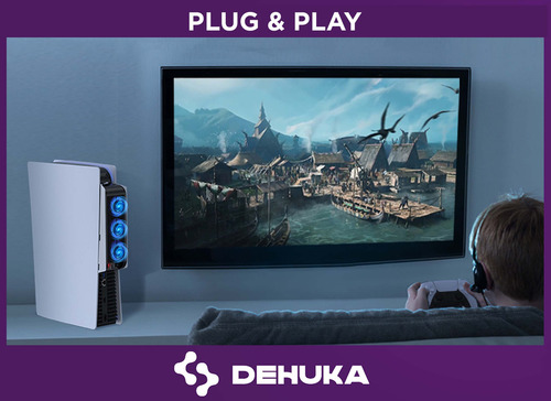Ventilador De Enfriamiento Para Consola Compatible Con Ps5 Dehuka