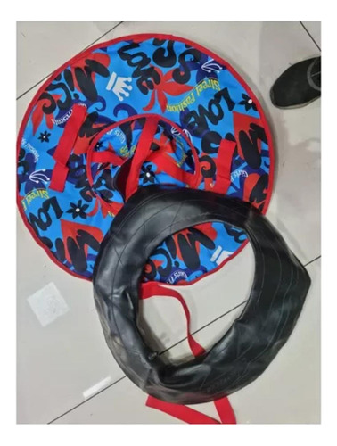 Trineo Inflable Redondo Resistente Nieve 100 Cm Adulto/niño