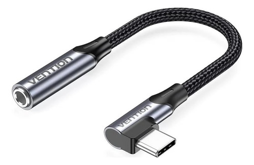 Adaptador Usb-c 90° A Auxiliar 3.5 Mm Hembra 10 Cm Vention 