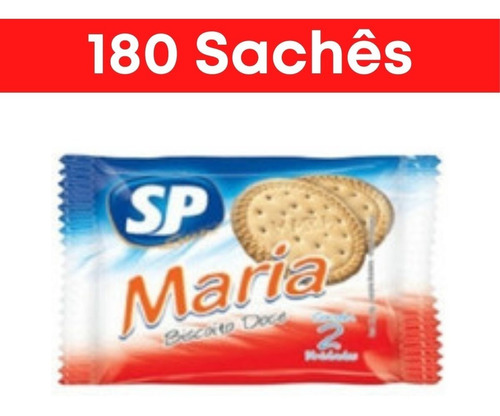 Biscoito Em Sache Doce Maria Sache Sp - Cx 180 Sachês