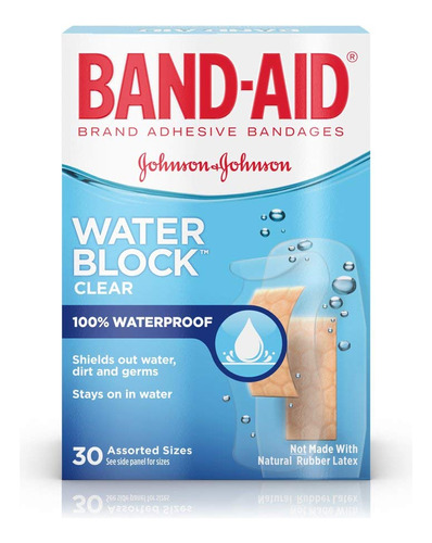 Band-aid - Bloque De Agua Para Vendas (30 Unidades, 4 Unidad