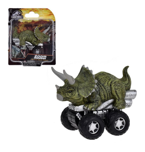 Dinosaurio Vehiculo Pullback Jurassic World Clasico - Tricer