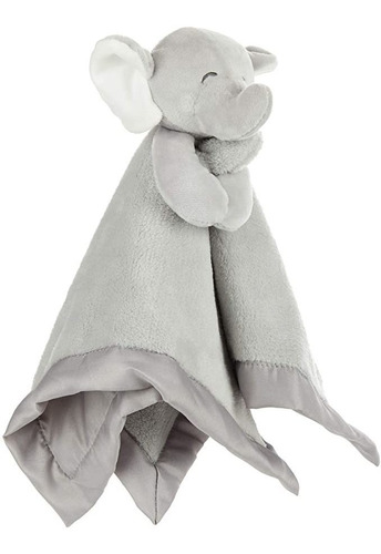 Cobija De Peluche Con Elefante De Carter, De Color Gris