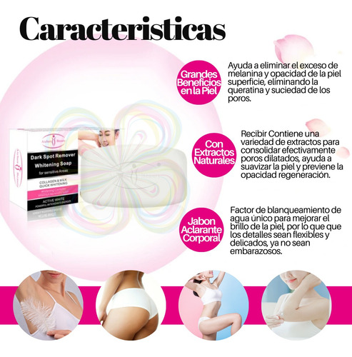 Set Crema Blanqueadora- Desodorante- Jabon Aclarante Aichun