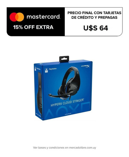 Auriculares Gamer Ps4 Hyperx Cloud Stinger -ps4 Licenciado