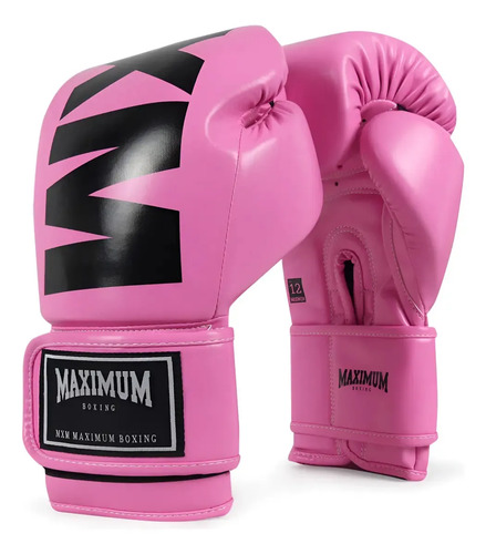 Linha Iniciante Luva De Boxe E Muay Thai Mxm - Maximum Cor Pink (rosa) Tamanho 14 Oz