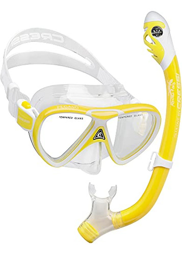 Cressi Pegaso Iguana Dry, Amarillo/blanco, Una Talla