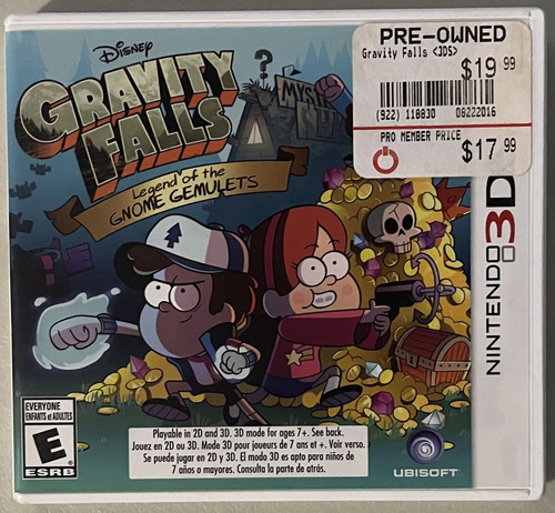Gravity Falls The Legend Of The Gnome Gemulets Nintendo 3ds (Usado)