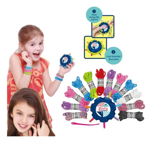 Set 2en1 Fabrica De Pulseras Y Brazaletes Juego Niñas Regalo