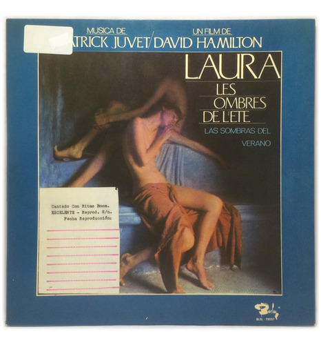 Vinilo Soundtrack Laura Las Sombras Del Verano Lp Arg 1979