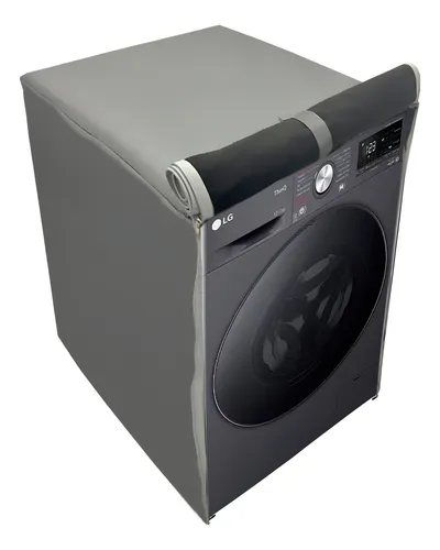 Capa Para Lava Seca LG 12kg Vc4 Vc5 Smart Impermeável Cor Cinza-escuro