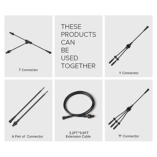 Conector Plstico En T Ip65, 4 Pines, 5pcs, 1 Macho 2 Hembras