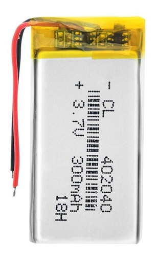 Bateria Interna Litio Li-po 3.7 300mah Auricular Dron 402040