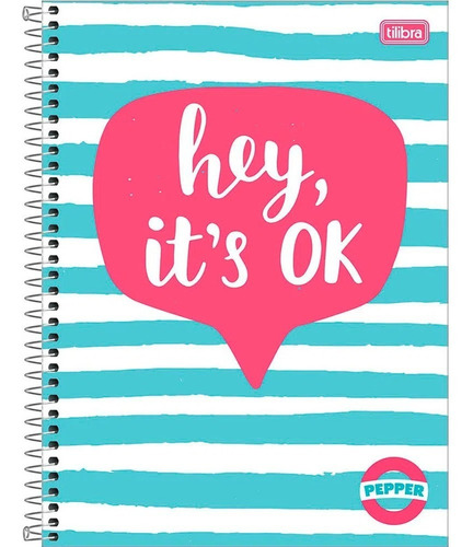 Caderno Capa Dura Decorada 1 Matéria Tilibra Pepper Feminino