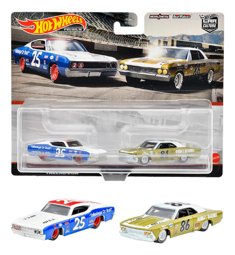 Hot Wheels Premium Car Culture - Paquete De 2 Ford Torino T.