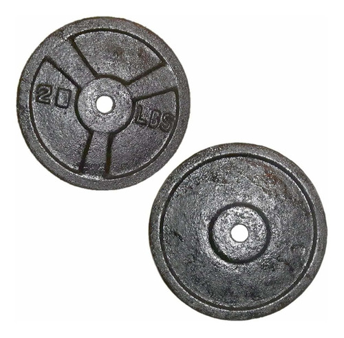 Set Kit 2 Discos Por 40 Lb Para Pesas Barras-mancuernas  Gym