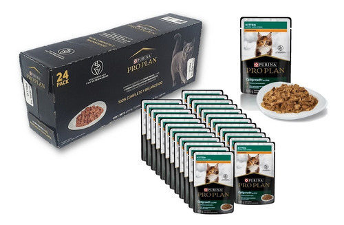 Proplan Kitten Alimento Húmedo Para Gatito 24 Pouches 85 Gr