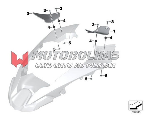 Imagem 3 de 4 de Defletor Lateral Bmw-k51-r1200 R 1250 Gsa-adventure-14-21