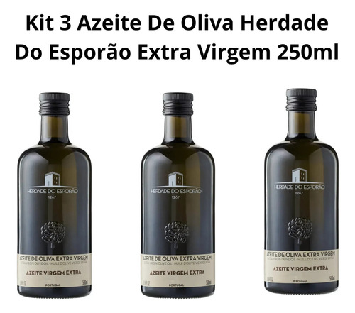 Kit 3 Azeite De Oliva Herdade Do Esporão Extra Virgem 250ml
