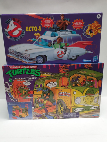 Tortuninjas (tortugas Ninjas) Turtle Party Wagon Y Ecto 1 