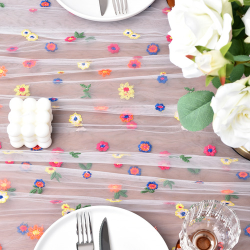 Table Runner Florals Easter Table Runner, Mesa Bordada De Tu