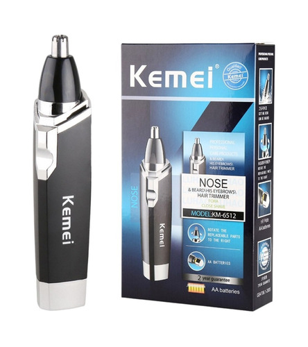 Imagem 3 de 4 de Nose Aparador de pelo Kemei KM-6512 preto