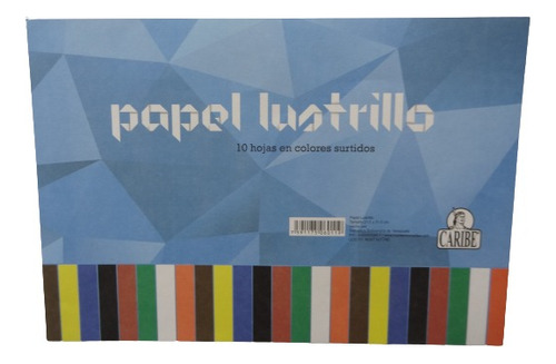 Set 02 Block Papel Lustrillo Caribe ( 10 Hojas )