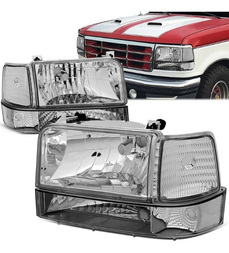 Par Faros Delanteros F150-f250-f350/1992 1993 1994 1995 1996