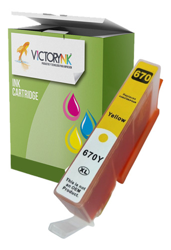 Pack 4 Cartuchos Victorynk Genérico Para H 670 3525 4625