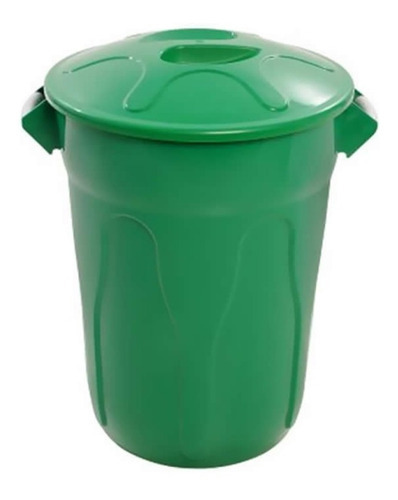 Cesto De Lixo Tipo Balde 60 Litros Cor Verde