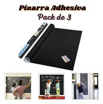 Comprar Pack X 3 Pizarras Adhesivas De Vinilo Negro  45 X 200 Cm