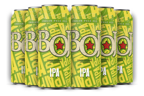 Cerveza Ipa Boj Pack X 6 Latas 473ml