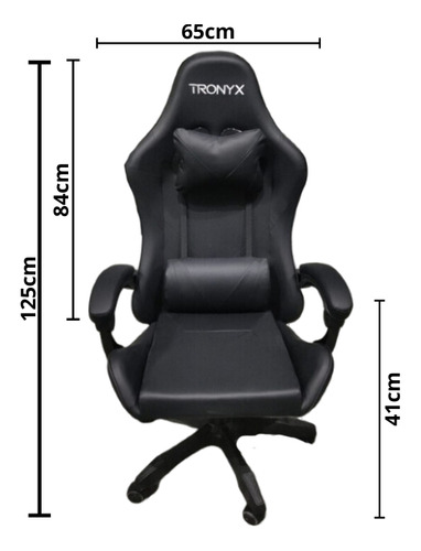 Imagem 2 de 5 de Cadeira Gamer Super Confortável (preta)