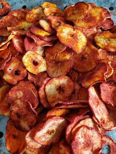 Chips De Manzana Deshidratada Con Chamoy 1 Kg