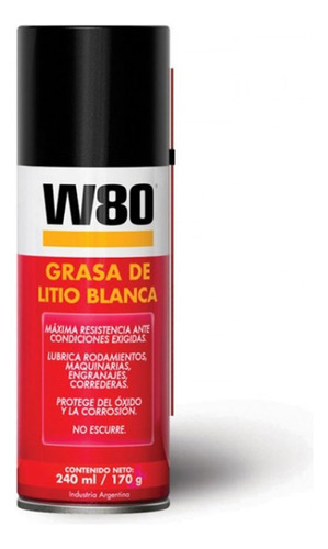 Grasa Spray De Litio Blanca W80 240ml G P